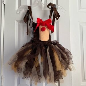Brown and Gold Kids Reindeer Costume